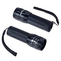 Фонарь ручной светодиодный на батарейках 3хААА Perfeo Zoom 3 режима LT-004 1Вт 120Лм Черный картинка 